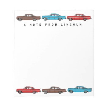 1959 Chevy Impala Classic Cars Custom  Notepad by ComicDaisy at Zazzle
