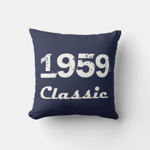 1959 Classic 60th Birthday Celebration Throw Pillow
