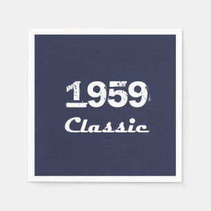 1959 Classic 60th Birthday Party Celebration Napkins