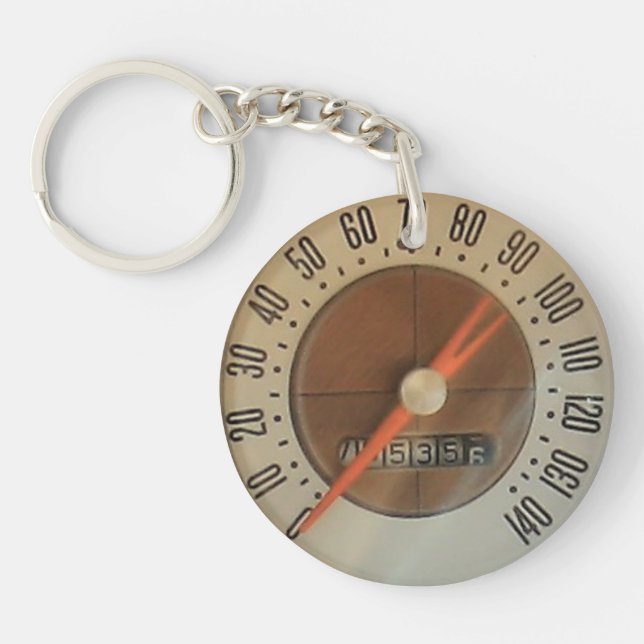 1959 Classic Car Speedometer Keychain (Front)