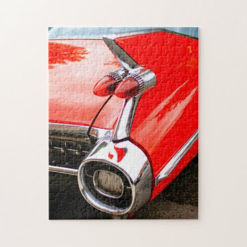 1959 Classic Luxury Car Fin  Tail Lights Jigsaw Puzzle