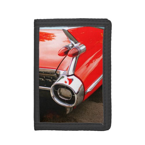 1959 Classic Luxury Car Fin  Taillights Trifold Wallet