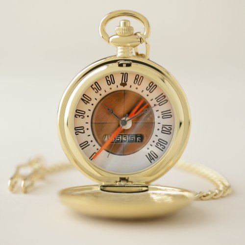 1959 Classic Sports Car Speedometer Pocket Watch