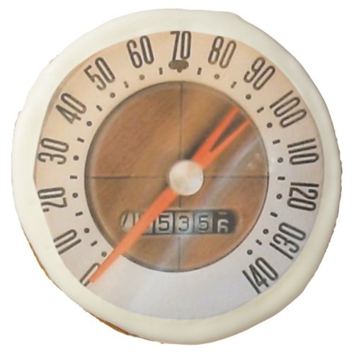 1959 Classic Sports Car Speedometer Sugar Cookie