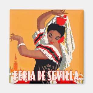 1959 Feria de Sevilla vintage travel Magnet
