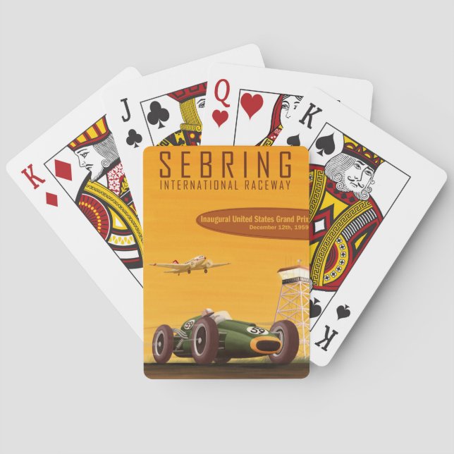 1959 United States Grand Prix Playing Cards (Back)