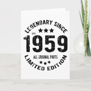 1959 Vintage Birthday Card