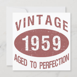 1959 Vintage Birthday Invitation