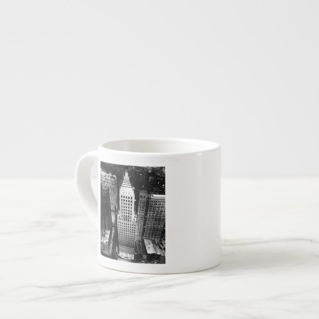 1960:  An aerial view of a Chicago skyscraper Espresso Cup (Front Left)