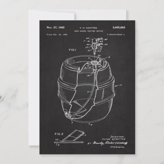 1960 Beer Barrel Patent (Front)