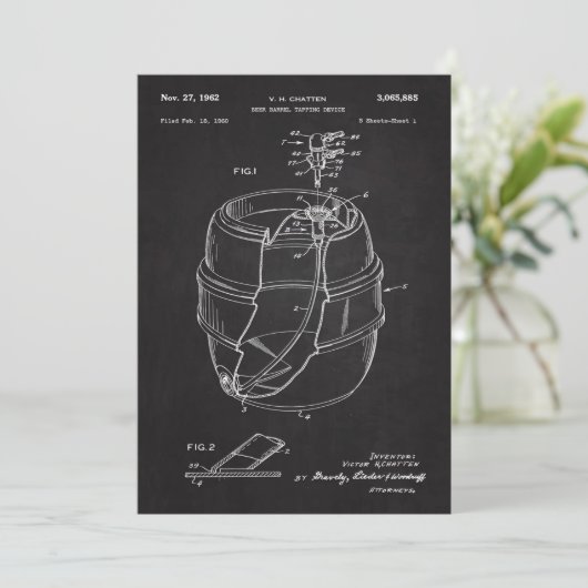 1960 Beer Barrel Patent (Standing Front)