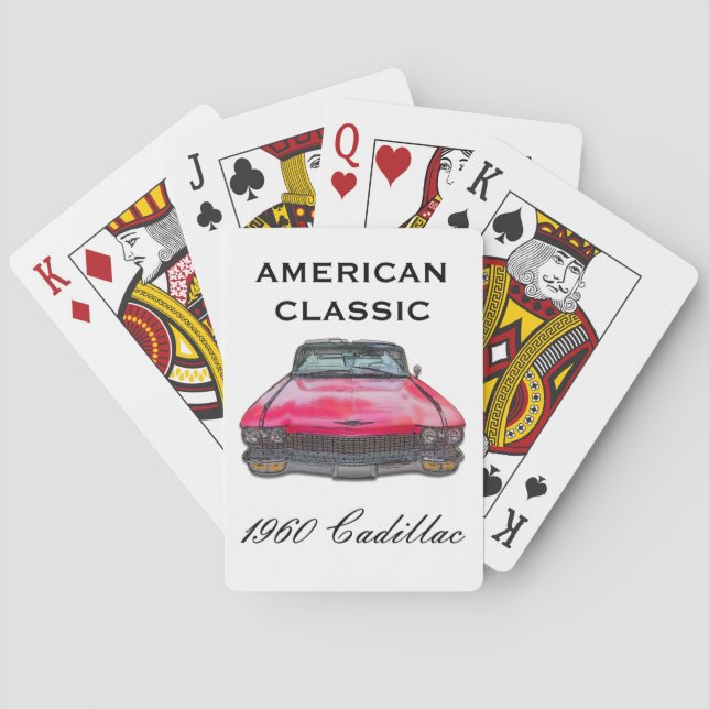1960 Cadillac Convertible Poker Cards (Back)