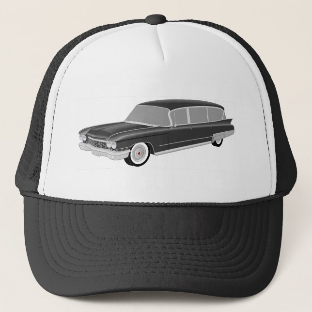 1960 Cadillac Hearse Trucker Hat (Front)