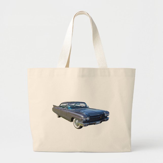 1960 Cadillac Luxury Car Large Tote Bag (Front)