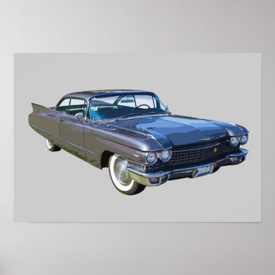 1960 Cadillac Luxury Car Poster | Zazzle.com