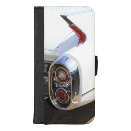 1960 Classic Luxury Car Fin  Tail Lights iPhone 87 Plus Wallet Case