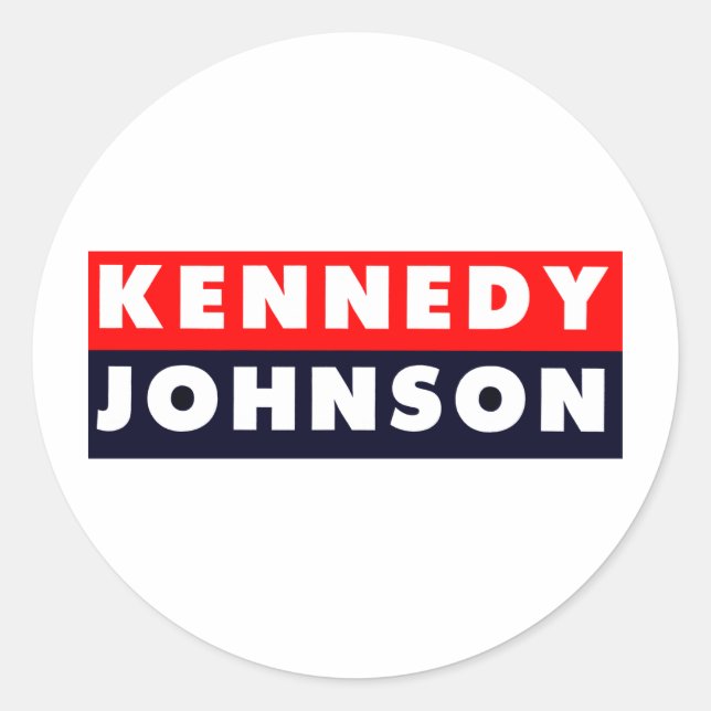 1960 Kennedy Johnson Bumper Sticker (Front)