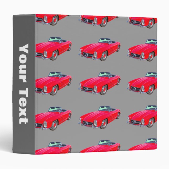 1960 Mercedes Benz 300 SL Convertible 3 Ring Binder (Front/Spine)