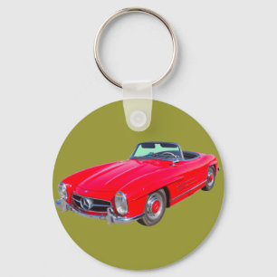 1960 Mercedes Benz 300 SL Convertible Keychain