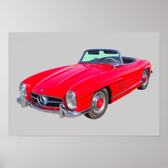 1960 Mercedes Benz 300 SL Convertible Poster (Front)