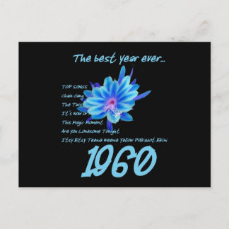 1960 OLDIES Reunion Birthday Anniversary Postcard