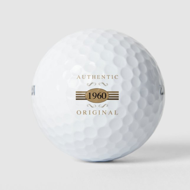 1960 Original 60th Birthday Golf Balls (Front)