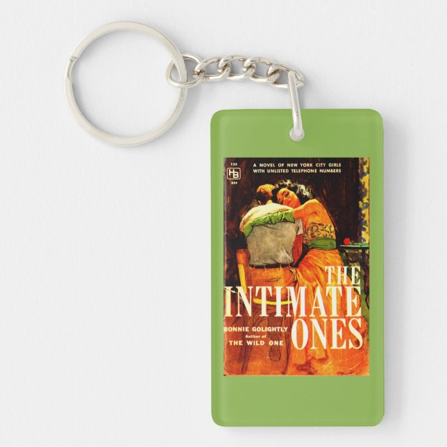 1960 pulp novel cover The Intimate Ones Keychain (Front)
