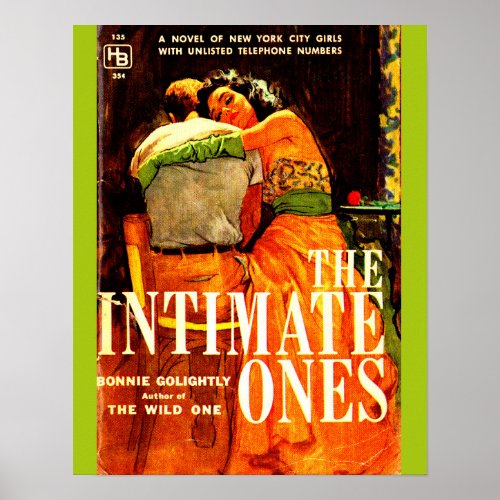 1960 pulp novel cover The Intimate Ones print