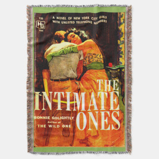 1960 pulp novel cover The Intimate Ones Throw Blanket