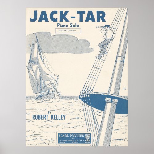1960 sheet music cover ~ Jack-Tar