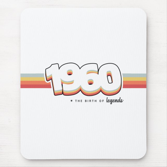 1960 The birth of legends Mouse Pad (Front)