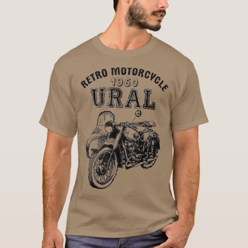 1960 Ural Motorcycle  T_Shirt