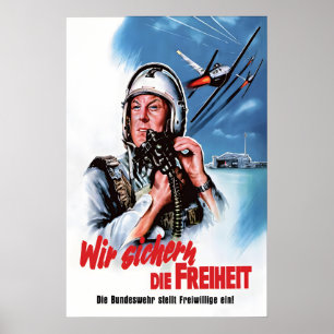 1960s Air Force Recruitment Poster We protect the