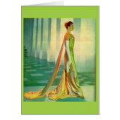 1960s beautiful lady in evening gown (Front)