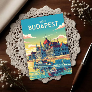 1960s Budapest, Hungary Vintage Travel  Postcard