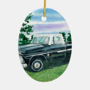 1960's Chevrolet Truck Ceramic Ornament