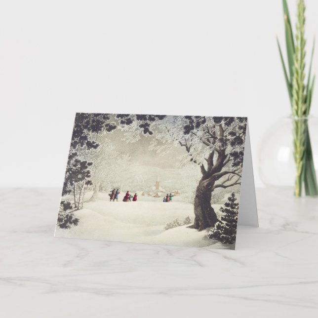 1960s Christmas card Vintage 60s Christmas Card (Front)