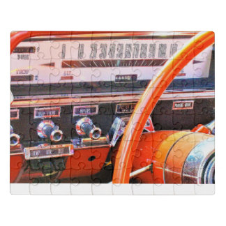 1960s Classic Car Dashboard Jigsaw Puzzle