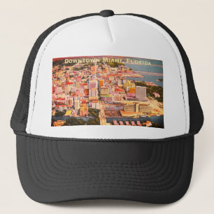 1960s Downtown Miami, FL MIA Nostalgic Florida Trucker Hat