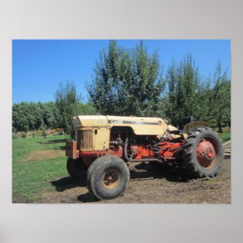 1960's-era Case Tractor Poster by She_Wolf_Medicine at Zazzle