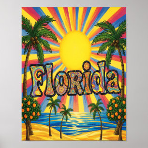 1960's Florida Poster