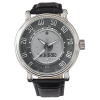 1960s German Classic Car Speedometer in Monochrome
