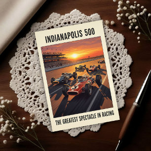1960s Indianapolis 500 Vintage Postcard