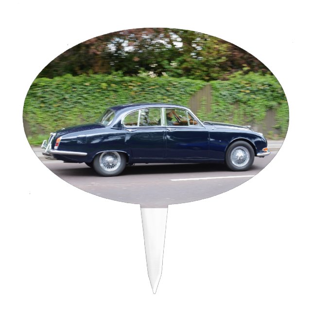 1960s Jaguar S Type Cake Topper (Front)