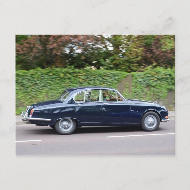 1960s Jaguar S Type Postcard (Front)
