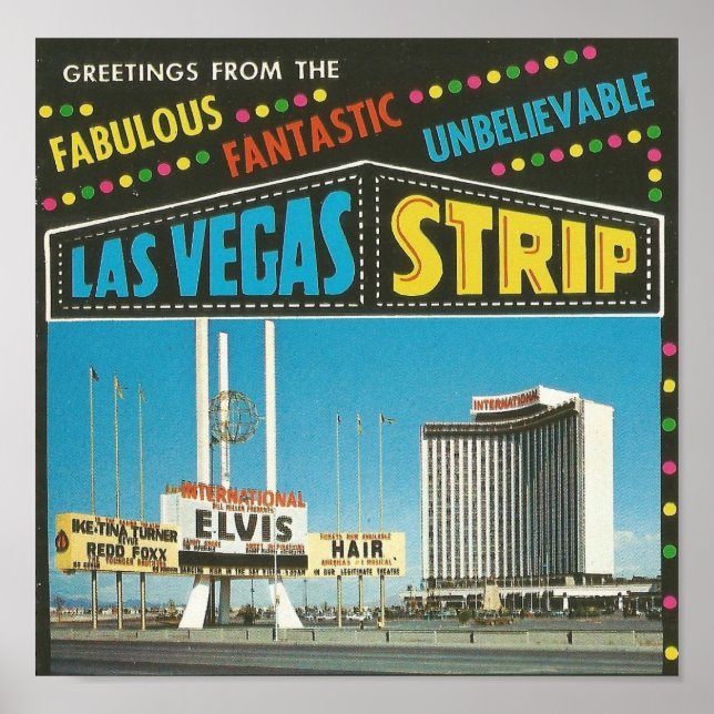 1960s Las Vegas Strip Poster (Front)