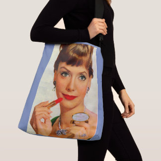 1960s lipstick lady crossbody bag