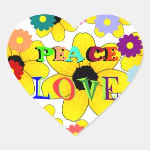 1960s: Peace and Love sticker