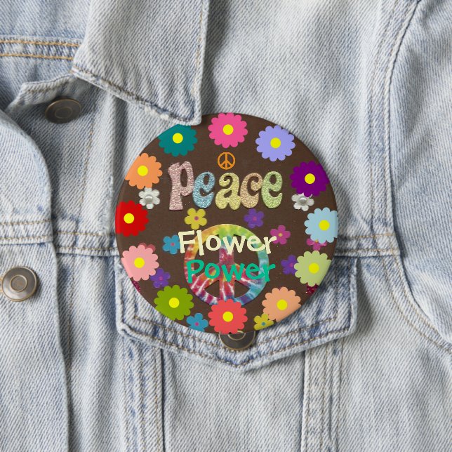 1960s Peace, Love, and Flower Power, Button (In Situ)