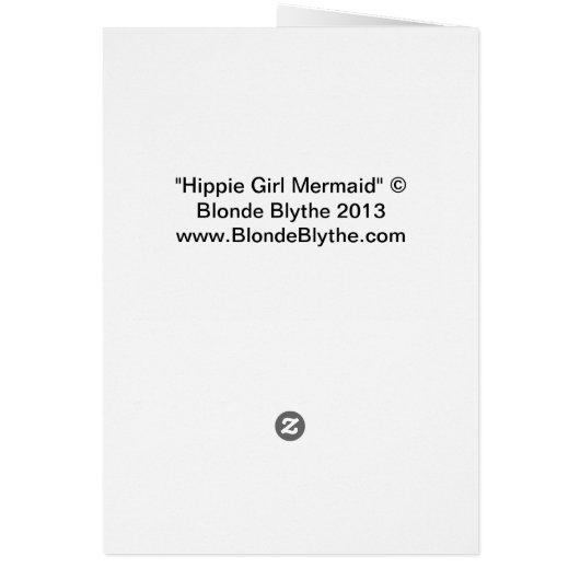 1960s Peace Sign Hippie Girl with Headband (Back)
